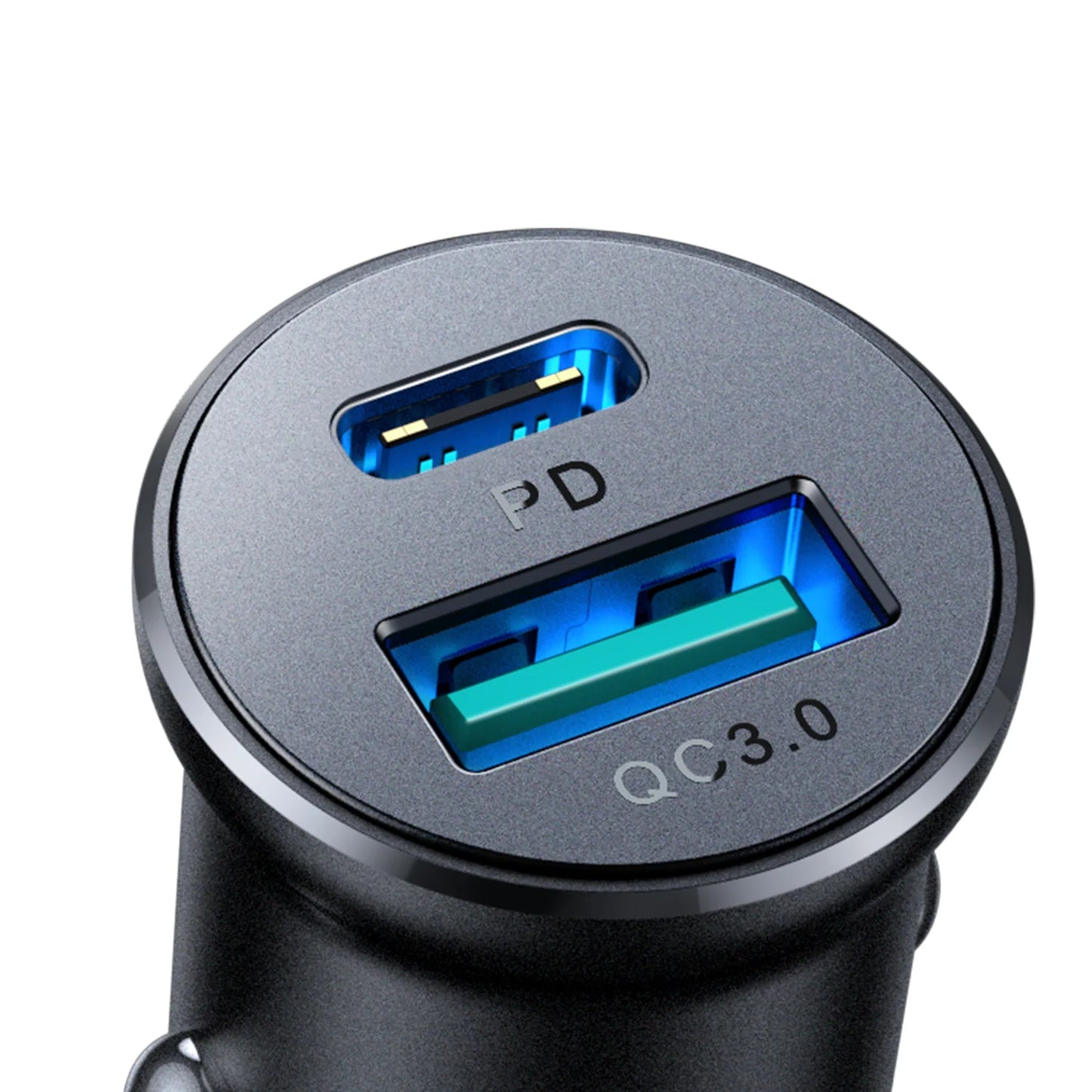 Chargeur Voiture 30W USB-C PD & QC3.0 – Charge Ultra Rapide