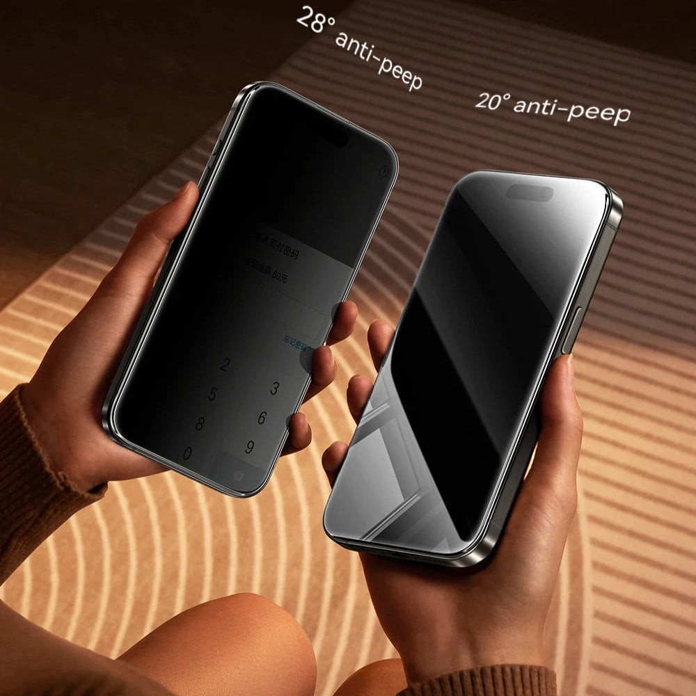 Protecteurs d’Écran Anti-Espion 20° pour iPhone | Verre Trempé de Confidentialité