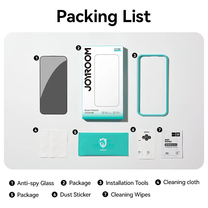 Protecteurs d’Écran Anti-Espion 20° pour iPhone | Verre Trempé de Confidentialité