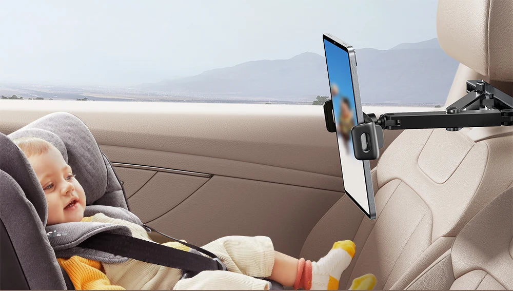 Support Tablette Voiture Appuie-Tête Joyroom – 3 en 1, Bras Extensible, Rotation 360°