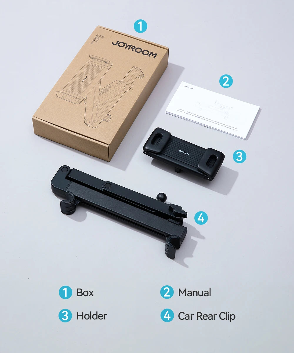 Support Tablette Voiture Appuie-Tête Joyroom – 3 en 1, Bras Extensible, Rotation 360°